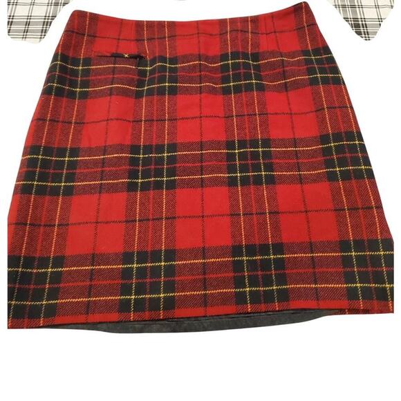 Pendleton Wool Plaid Holiday skirt made in USA size 16 - Picture 1 of 6